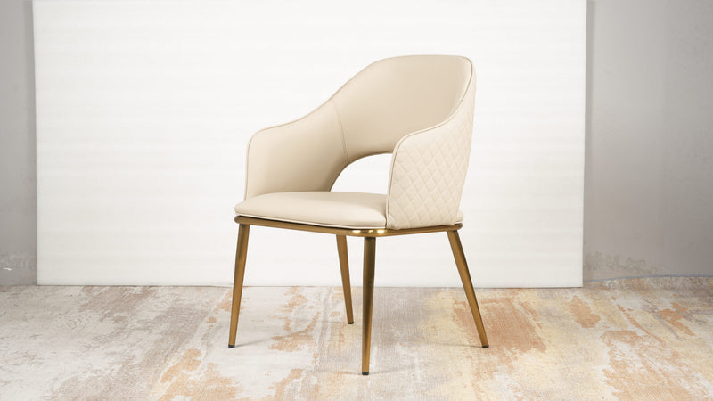Modern Italian Style PU Leather Dining Chair Set of 2