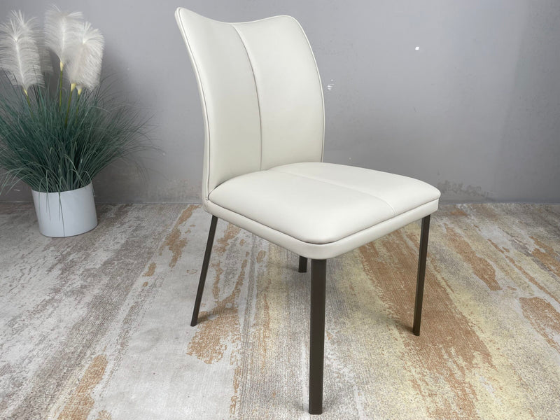 Modern Leather Ergonomic Dining Chair