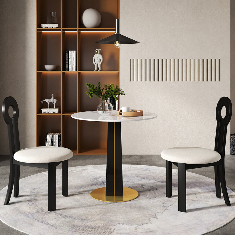 Light Luxury Conversation Table – Multi-Shape & Material Options + Color-Block Legs, Leisure Tea Table