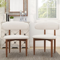 Modern Upholstered Dining Chair Set – 2 Fabric Options, 2 Colors, 2-Pack / 4-Pack Available
