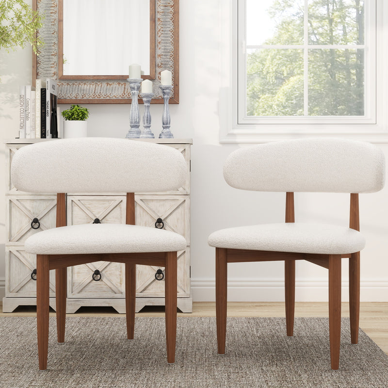 Modern Upholstered Dining Chair Set – 2 Fabric Options, 2 Colors, 2-Pack / 4-Pack Available