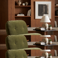 【LAS VEGAS MARKET EXHIBIT】Frosted Velvet Tufted Armless Lounge Accent Chair, Dual-Tube Metal Slide Base Low Profile Leisure Chair