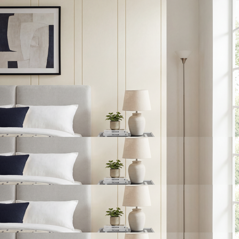 【LAS VEGAS MARKET EXHIBIT】Smart 2-Drawer Nightstand with Wireless Charging Top