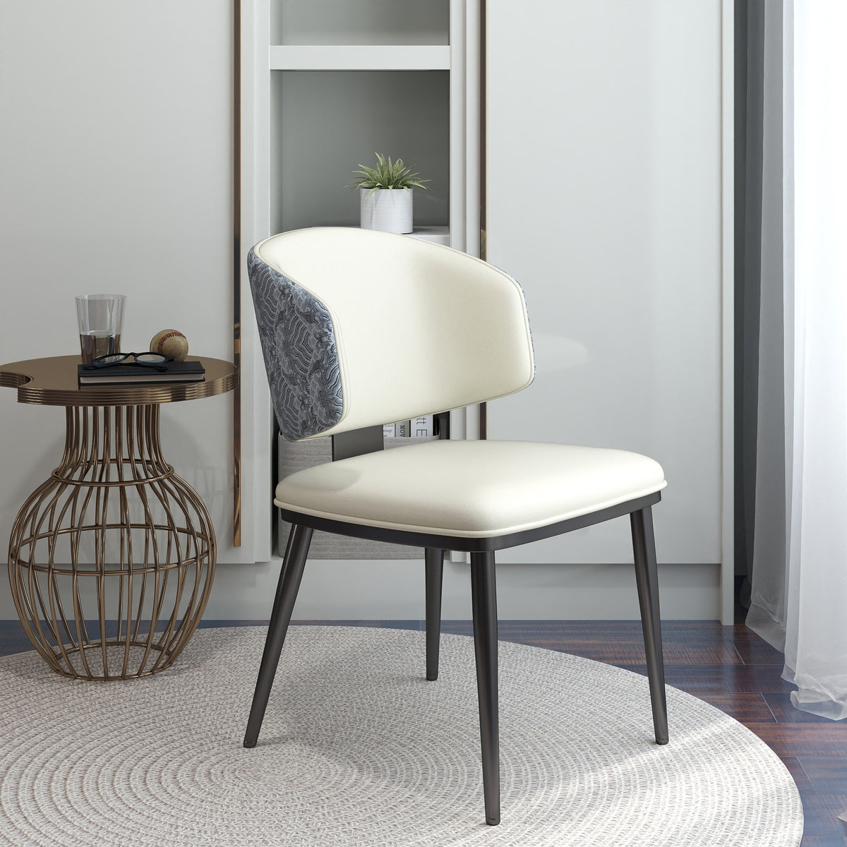 Minimalist Luxury Home Dining Lounge Chair Set of 2