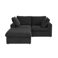 Sky Cloud Sectional Sofa | Pet-Friendly Cover 80-Inch Linen L-Shaped Sectionals 3-Seaters
