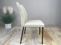 Modern Leather Ergonomic Dining Chair