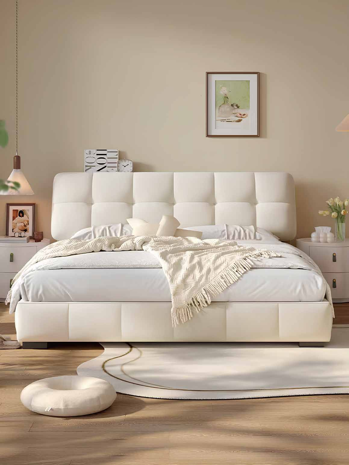 Fleece Modern Queen And King Size Bed