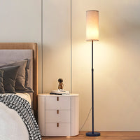 Minimalist Cylinder Shade Floor Lamp – Tall Standing Lamp for Bedroom & Living Room