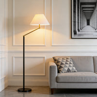 Adjustable Arm Floor Lamp with Empire Shade – Modern Standing Lamp for Living Room & Bedroom