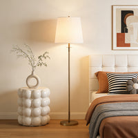 Gold Metal Floor Lamp with Empire Shade – Modern Standing Lamp for Living Room & Bedroom