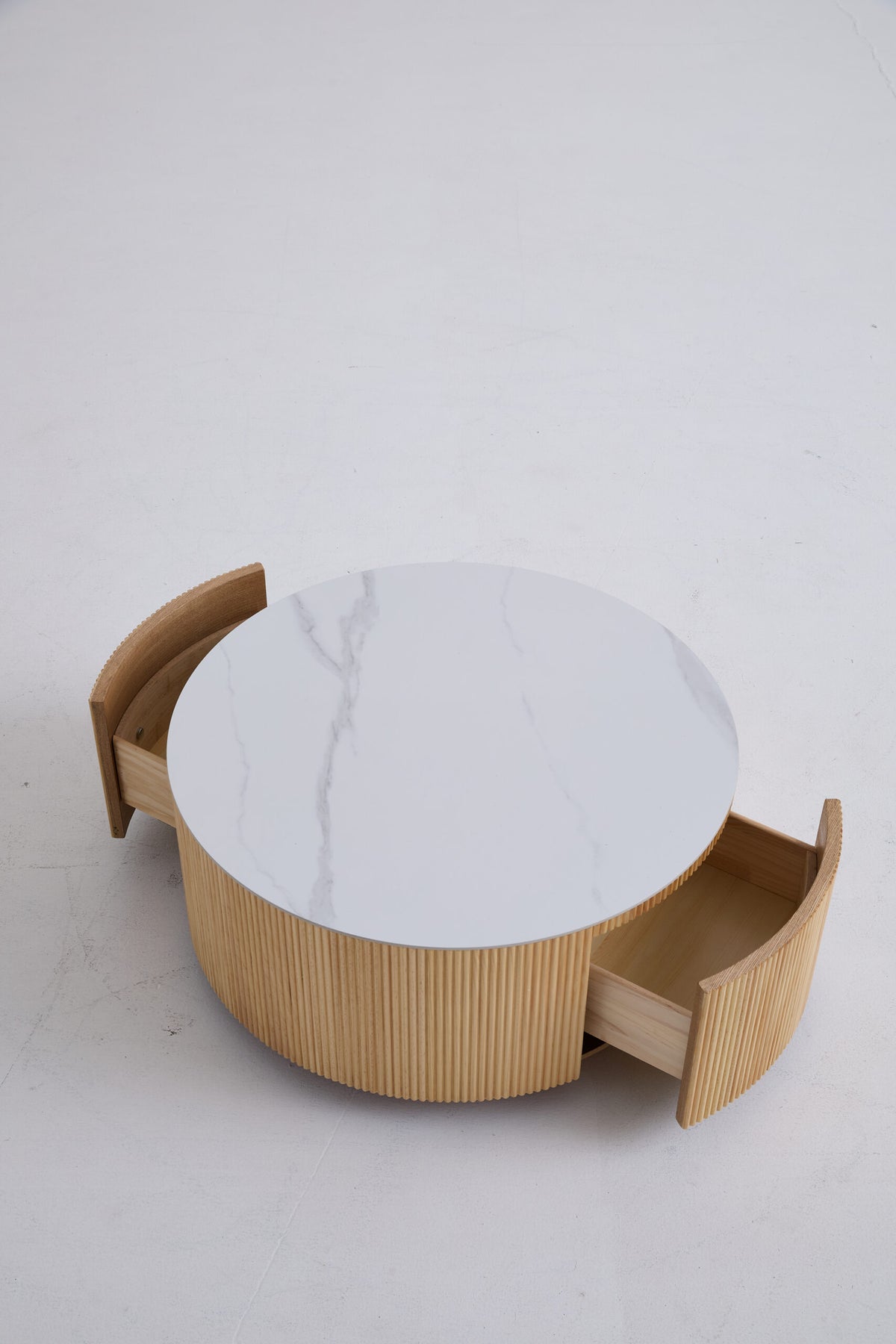 Scandi Round Sintered Stone Coffee Table