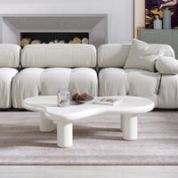 Abstract Swirl Coffee Table – 3 Color Options: Multicolor Swirl, Matte Black, Matte White