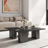 Modular Puzzle Coffee Table – 2 Top Options (Tempered Glass / Sintered Stone)