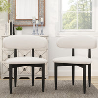 Modern Upholstered Dining Chair Set – 2 Fabric Options, 2 Colors, 2-Pack / 4-Pack Available