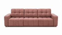 【LAS VEGAS MARKET EXHIBIT】Power Reclining Tufted Sofa – Chenille Fabric Couch with Adjustable Footrest