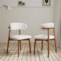 Modern Upholstered Dining Chair Set – 2 Fabric Options, 2 Colors, 2-Pack / 4-Pack Available
