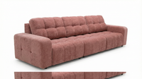 【LAS VEGAS MARKET EXHIBIT】Power Reclining Tufted Sofa – Chenille Fabric Couch with Adjustable Footrest