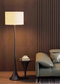 2-in-1 Floor Lamp with Tray Table – Modern Standing Lamp with Side Table for Living Room & Bedroom