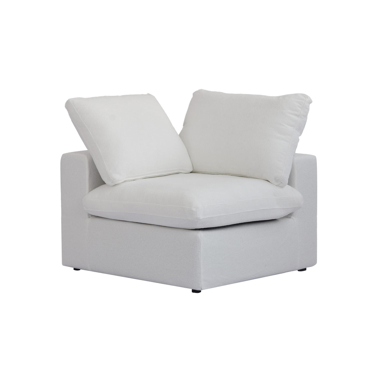 Sky Cloud Sectional Sofa | Replaceable Cover 40-Inch Linen Single Sofa 1-Seaters