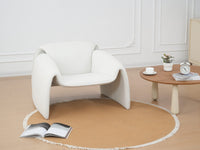 Artistic Sherpa Fabric Single Chair