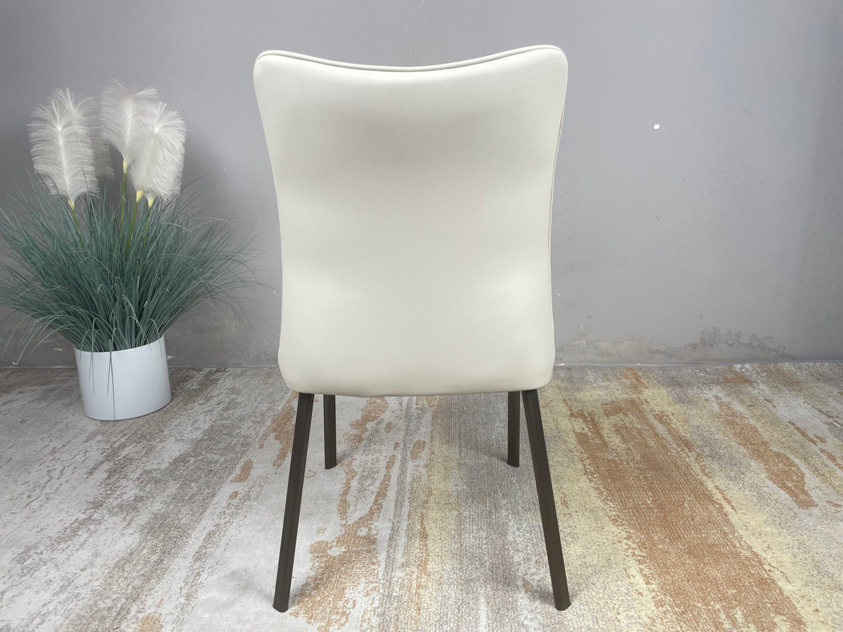 Modern Leather Ergonomic Dining Chair