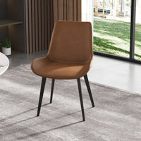Modern Simple Luxury High-end Tea Restaurant Table Chair Italian Minimalist Leather Chair Nordic Backrest Chair