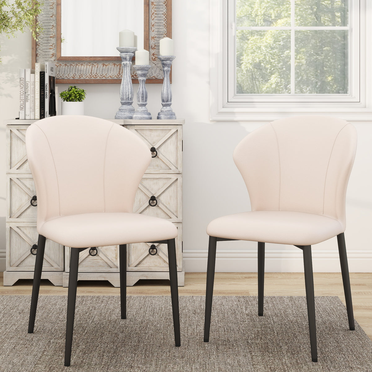 Italian Minimalist Luxury Dining Chairs Set of 2