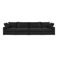 Sky Cloud Sectional Sofa | Replaceable Cover 160-Inch Linen Sleepers 4-Seaters