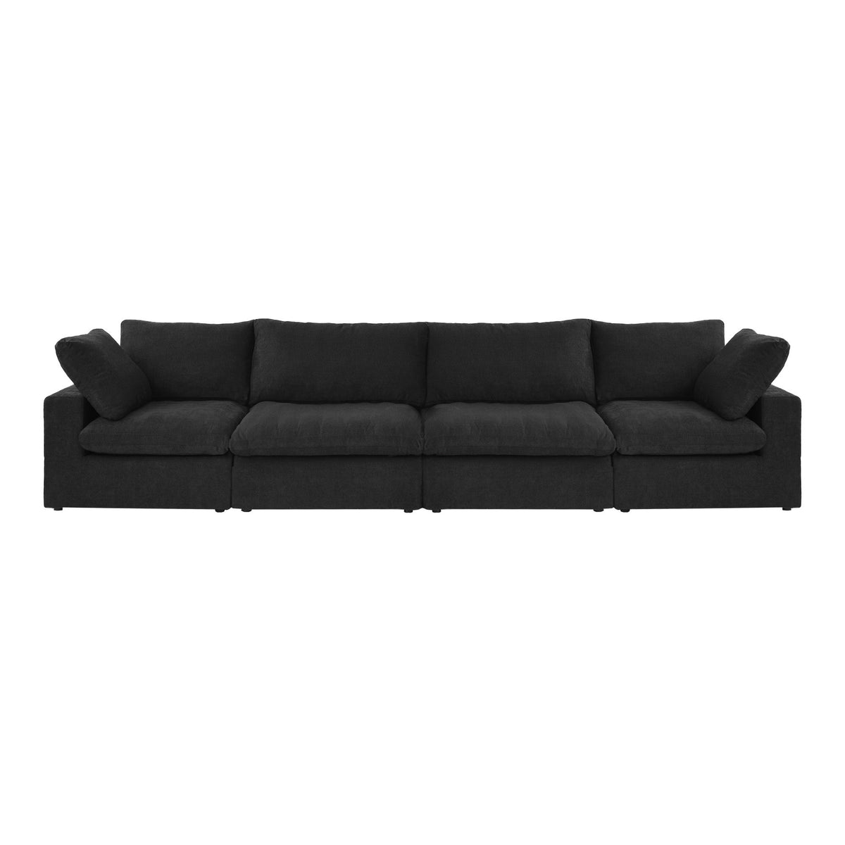 Sky Cloud Sectional Sofa | Replaceable Cover 160-Inch Linen Sleepers 4-Seaters