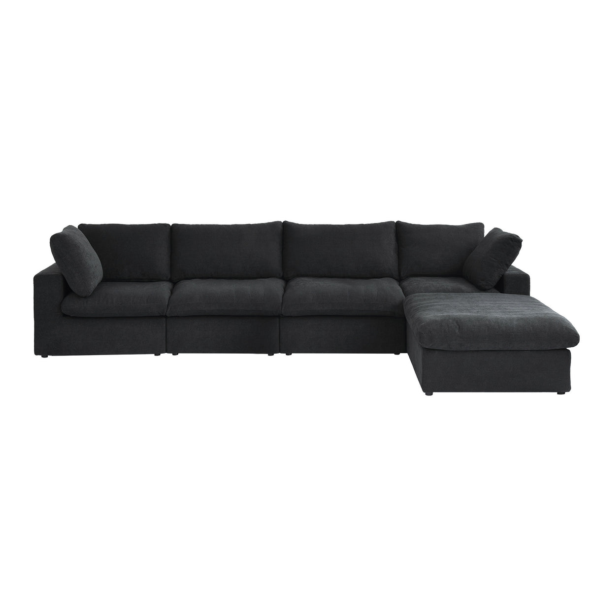 Sky Cloud Sectional Sofa | Modular Washable 160-Inch Linen L-Shaped Sectionals 5-Seaters