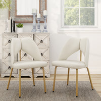 Light Luxury Design Aesthetics Dining Chairs Set of 2