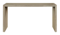 【LAS VEGAS MARKET EXHIBIT】Waterfall Natural Wood Console Table, C-Shaped Accent Side Table