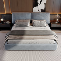 Velvet Modern Queen And King Size Bed (Removable & Washable Cover)