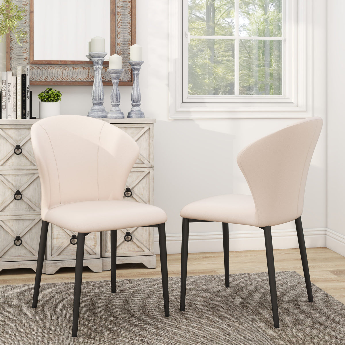 Italian Minimalist Luxury Dining Chairs Set of 2
