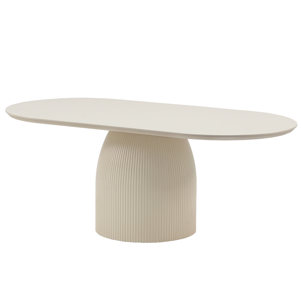 Modern Luxury Solid Plywood Dining Table with Ash Wood Finish