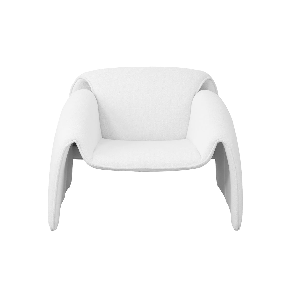 Artistic Sherpa Fabric Single Chair