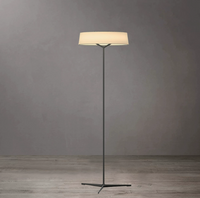 Modern Minimalist Floor Lamp with 3-Leg Base & Drum Shade – Standing Lamp for Living Room & Bedroom