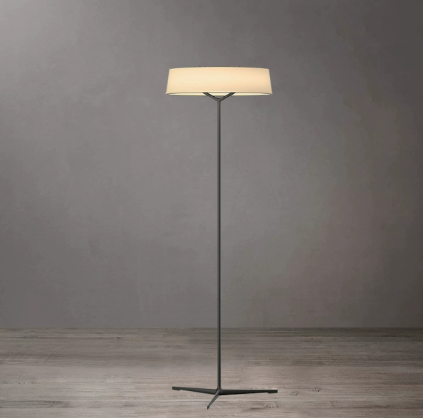 Modern Minimalist Floor Lamp with 3-Leg Base & Drum Shade – Standing Lamp for Living Room & Bedroom
