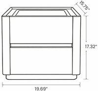 【LAS VEGAS MARKET EXHIBIT】Smart 2-Drawer Nightstand with Wireless Charging Top