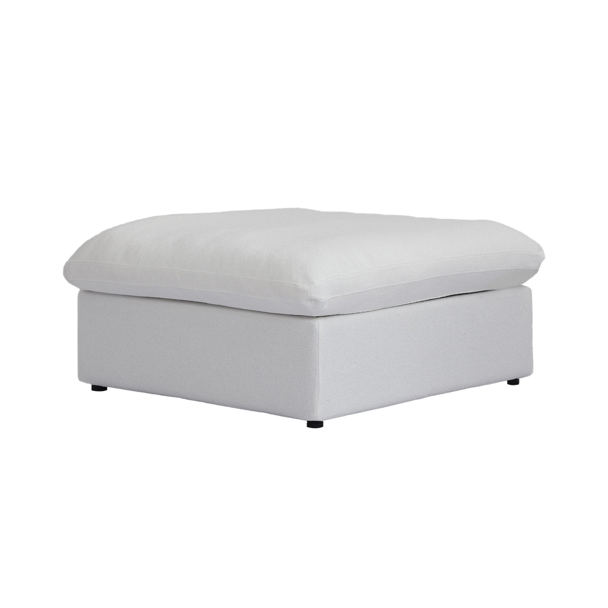 Sky Cloud Sectional Sofa | Modular Washable 40-Inch Linen Ottomans 1-Seaters