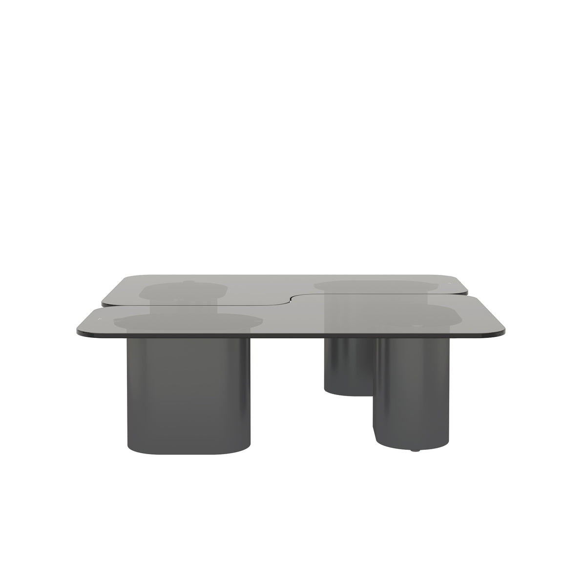 Modular Puzzle Coffee Table – 2 Top Options (Tempered Glass / Sintered Stone)
