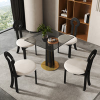 Light Luxury Conversation Table – Multi-Shape & Material Options + Color-Block Legs, Leisure Tea Table