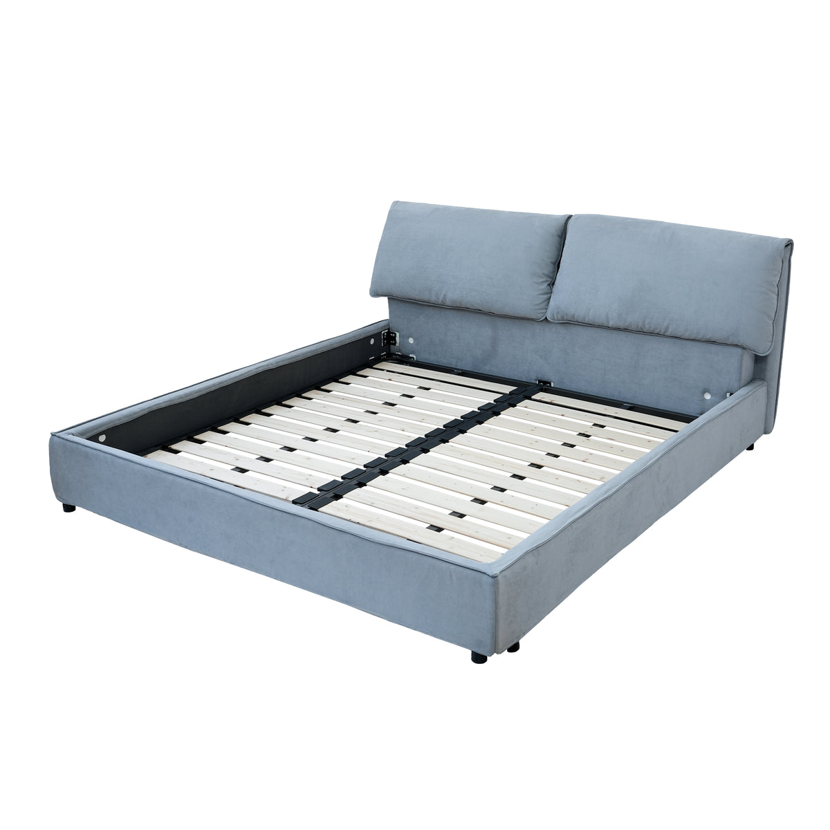 Velvet Modern Queen And King Size Bed (Removable & Washable Cover)