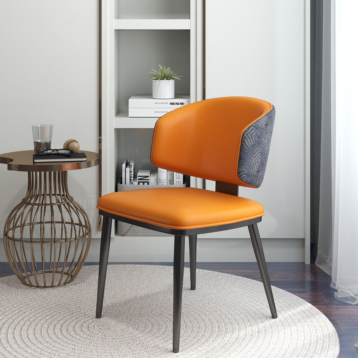 Minimalist Luxury Home Dining Lounge Chair Set of 2