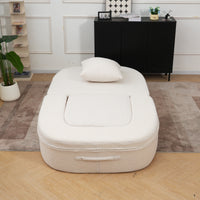 Foldable Sofa Bed, Compressed Pure Sponge Teddy Velvet Floor Couch, 4 Color Options Multi-Functional Sleeper Chair for Living Room Bedroom