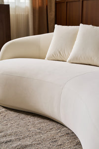 Modern Cashew-Shaped Sofa – Artistic Shape for Living Room & Leisure Area