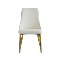 Light Luxury Leather Dining Chair Set of 2