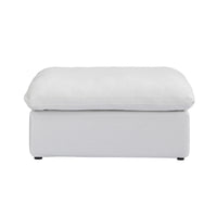 Sky Cloud Sectional Sofa | Modular Washable 40-Inch Linen Ottomans 1-Seaters