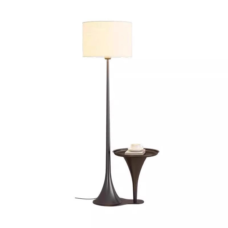 2-in-1 Floor Lamp with Tray Table – Modern Standing Lamp with Side Table for Living Room & Bedroom