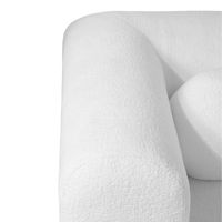 Modern Sherpa Wide Seat Sofa